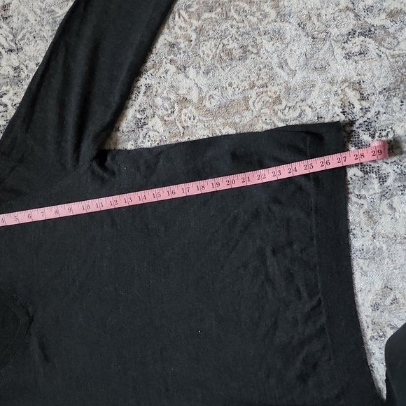 Calvi Klein V neck sweater extra fine merino wool - Picture 3 of 4